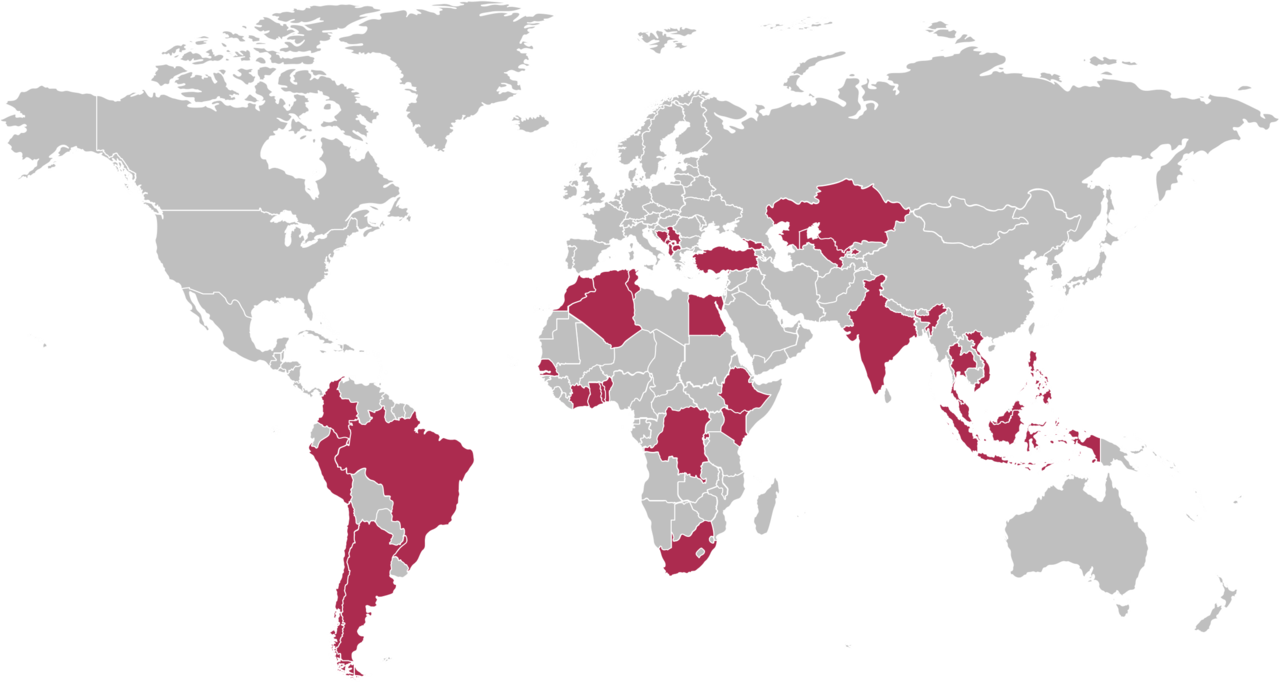 Karte Diversifizierungsziele